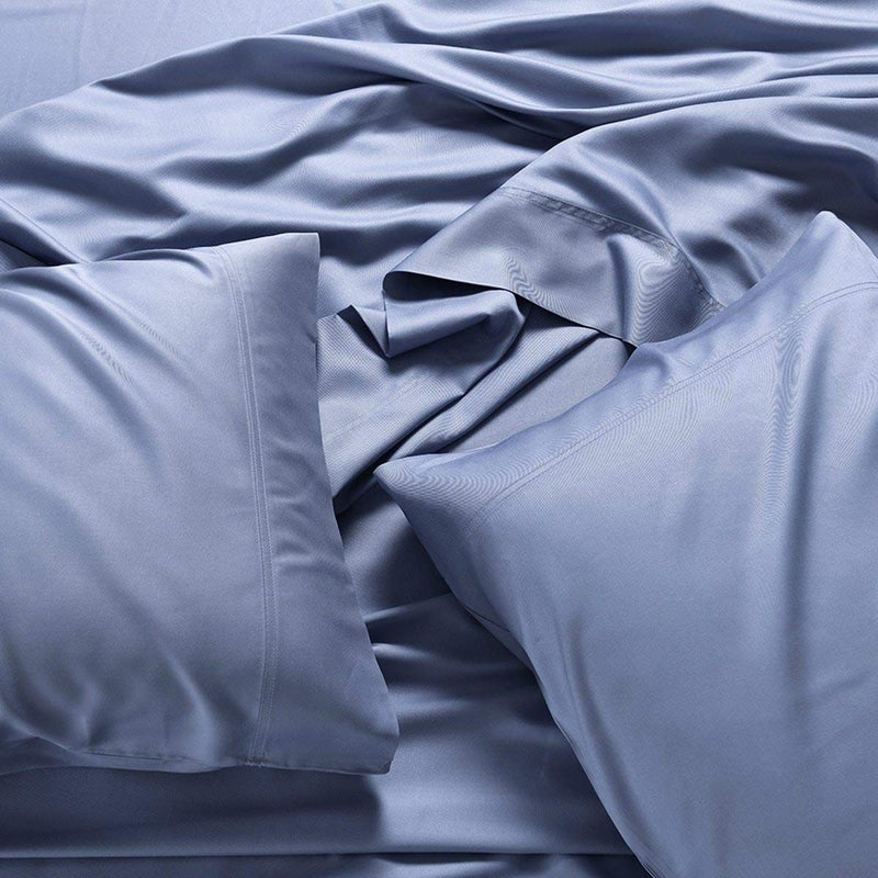 Royal Hotel Bedding 100% Natural Viscose Made from Bamboo Sheets, Soft Cooling Sheets, Breathable Hotel Sheet and Pillow Cases, 4 Piece Set - 15 Inch Deep Pocket - King Size - White - Image 4
